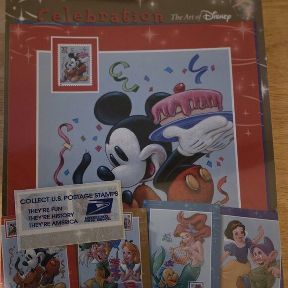 The Art of Disney Celebration 4 8 x 10 prints/stamps - Picture 1 of 2